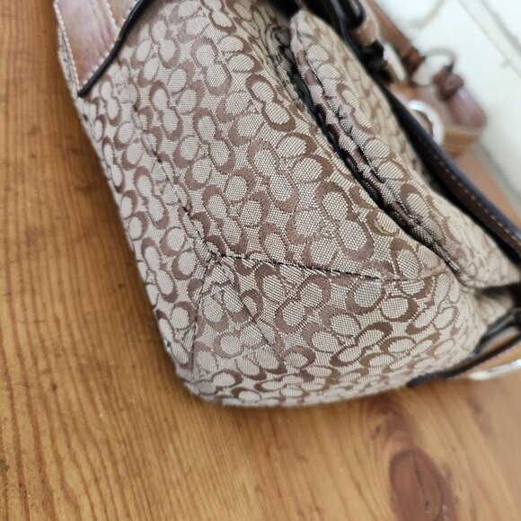 Vintage Coach Soho Signature C's Brown Shoulder Bag - Picture 9 of 15